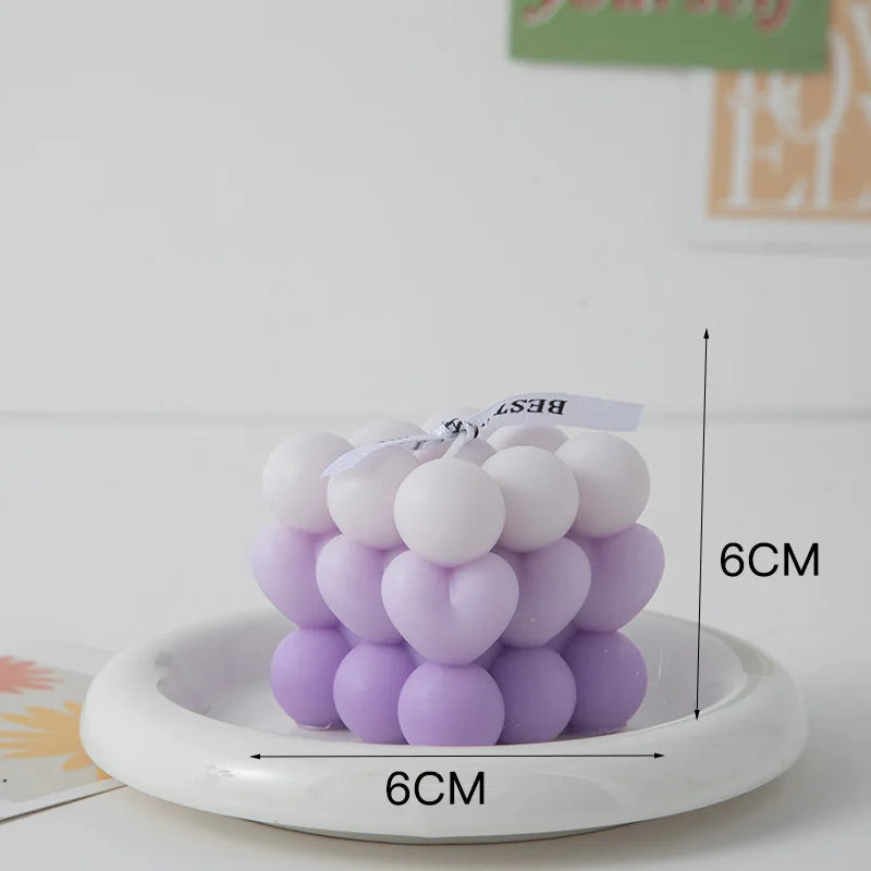 bougie parfumée big cube pour décoration moderne et aromathérapie - vue 10 sur 39
