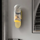 Applique murale de luxe en cuivre et marbre