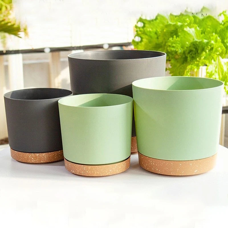 pots de fleurs automatiques avec soucoupe pour jardin et plantes - vue 4 sur 15