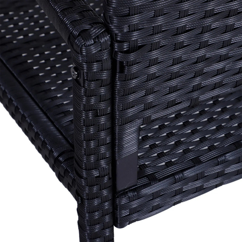 banc de patio en osier léger et design attrayant pour toutes saisons