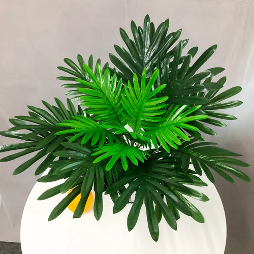 bouquet de fausses feuilles de palmier tropical décoratif pour fêtes et événements - vue 3 sur 13