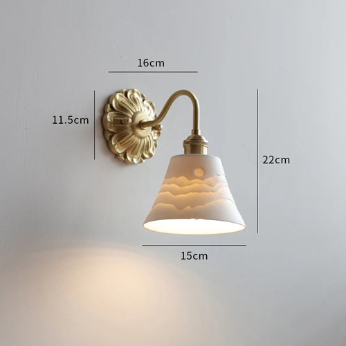 applique led verre gris fumé cuivre moderne intérieur - vue 14 sur 23