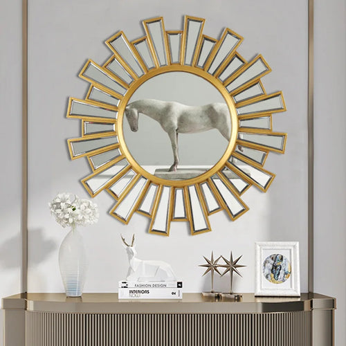 miroir décoratif rond pour restaurant et salle de bain - vue 3 sur 8