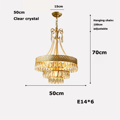 lustre à led en cristal en forme de larme pour décoration intérieure - vue 8 sur 14