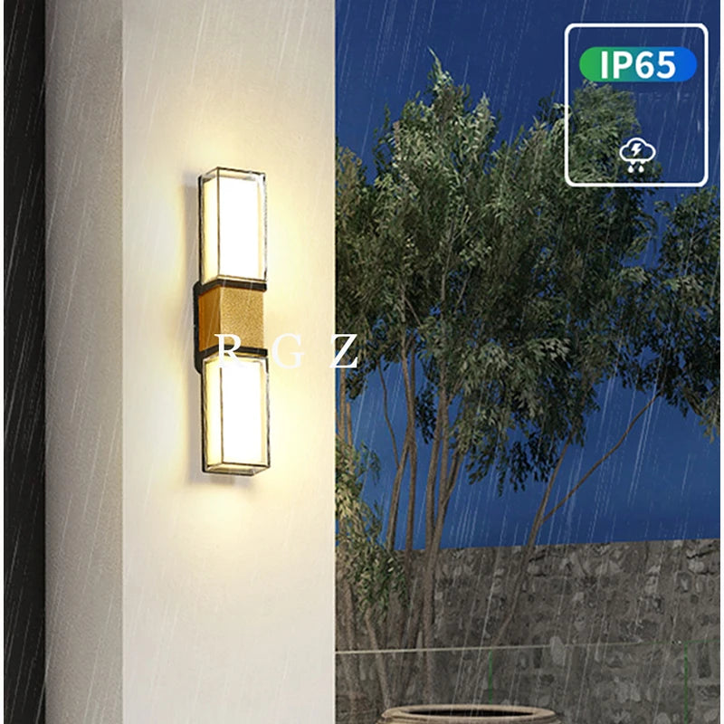 IP65 étanche 12W éclairage extérieur applique murale LED lampe moderne en aluminium monté en Surface Led jardin escaliers porche lumière AC110V 220V