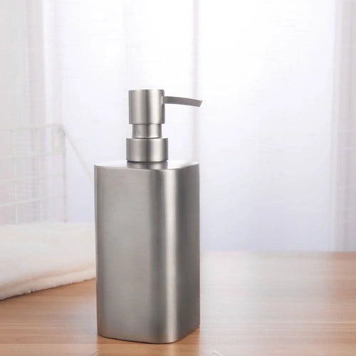 distributeur de savon en acier inoxydable pour salle de bain et accessoires - vue 9 sur 9