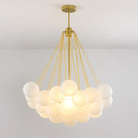 lustre moderne en verre pour une décoration élégante à la maison
