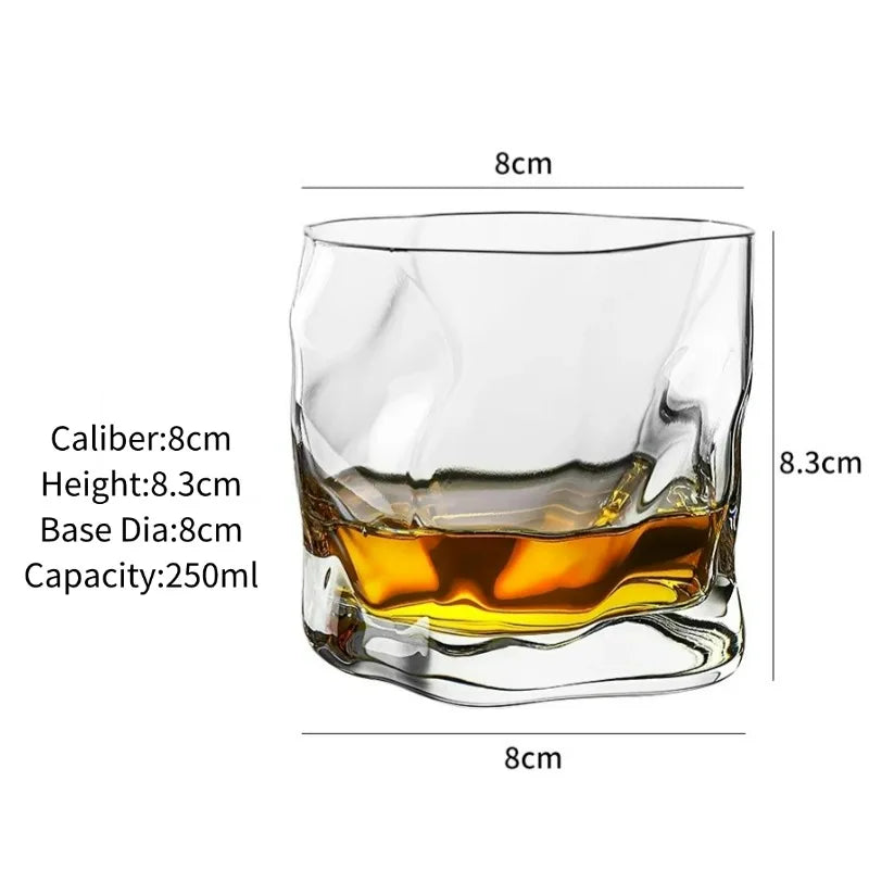 Verre whisky gravé style old fashioned classique