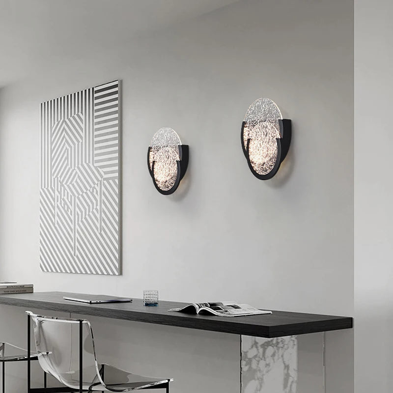 applique murale en acrylique lampe d ambiance design moderne pour intérieur - vue 3 sur 7