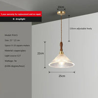 suspension en verre moderne pour cuisine et salle à manger