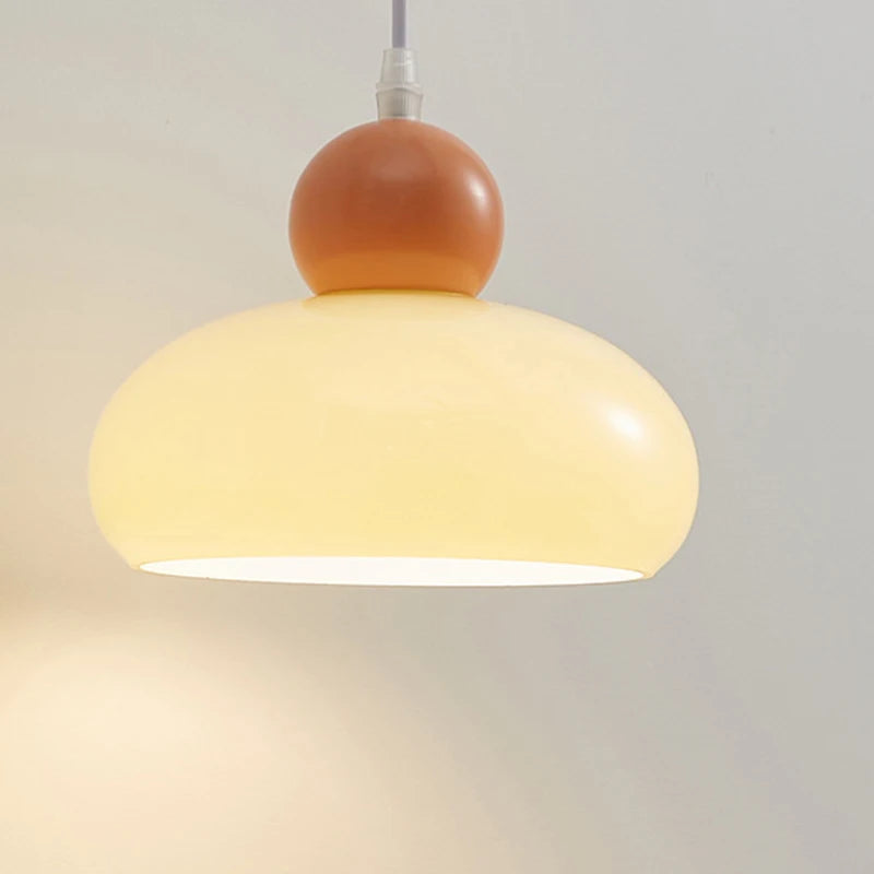 Lampe Verre Art Français E27 LED Suspendue Bauhaus