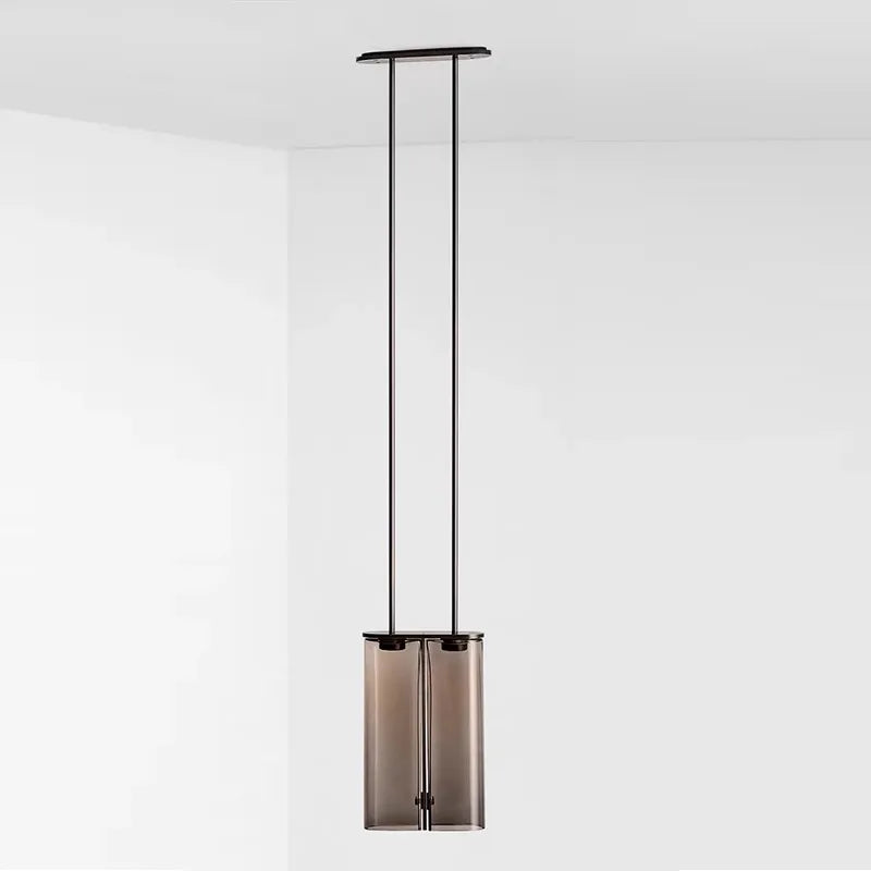 suspension led minimaliste design italien en verre - vue 3 sur 11