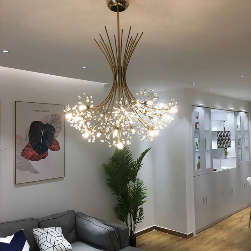 plafonnier nordique post-moderne en forme de pissenlit décoratif d'intérieur