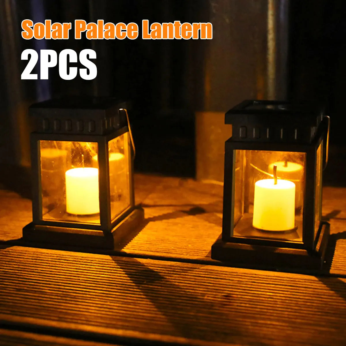 lanterne solaire rétro suspendue pour décoration extérieure jardin - vue 8 sur 8