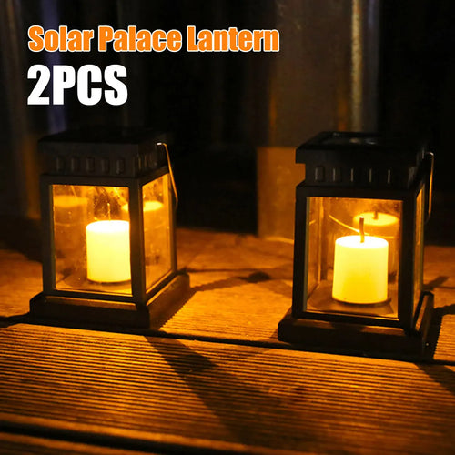lanterne solaire rétro suspendue pour décoration extérieure jardin - vue 9 sur 8