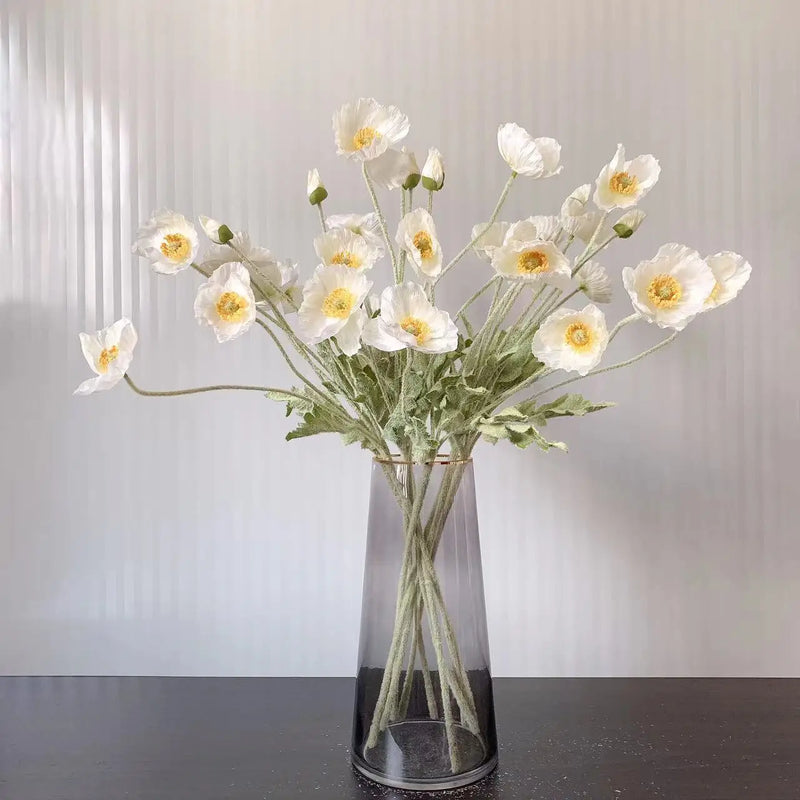bouquet de fleurs artificielles pavot pour décoration maison jardin fête