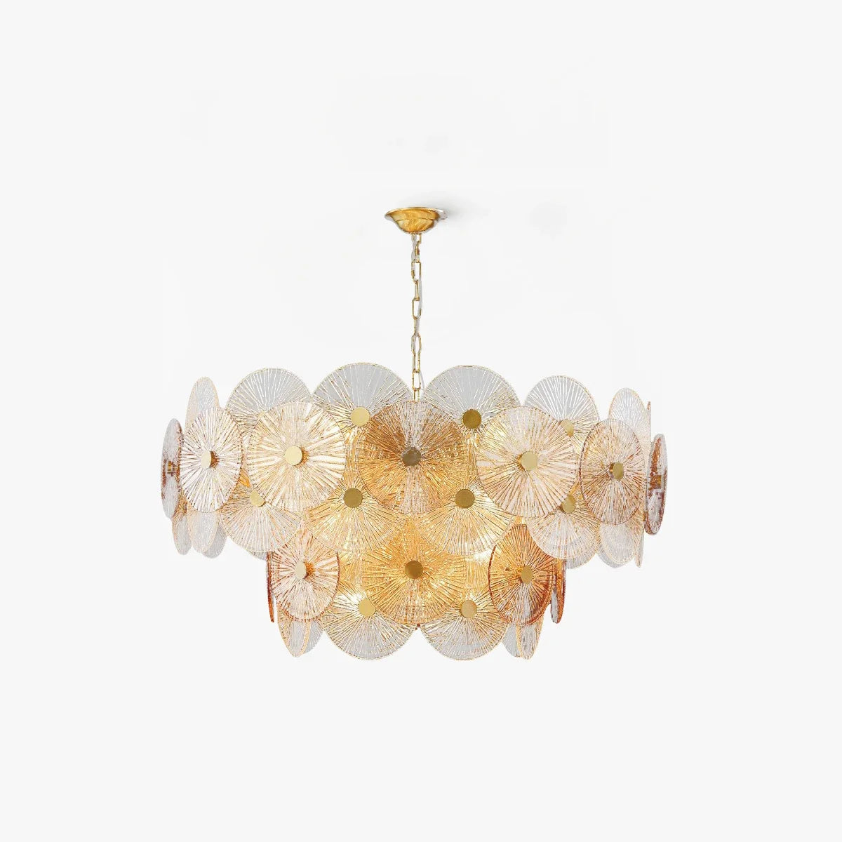 lustre moderne en verre design pour décoration intérieure - vue 6 sur 11