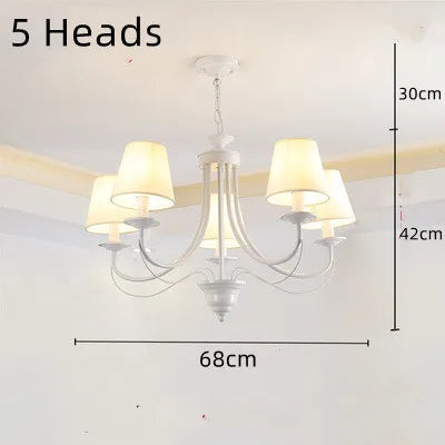 lustre en fer forgé noir et blanc design intérieur moderne - vue 10 sur 23