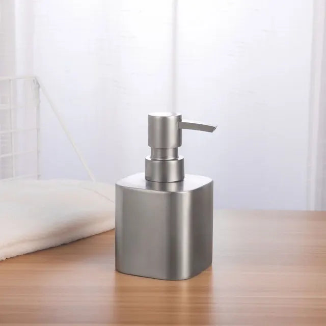 distributeur de savon en acier inoxydable pour salle de bain - vue 2 sur 11