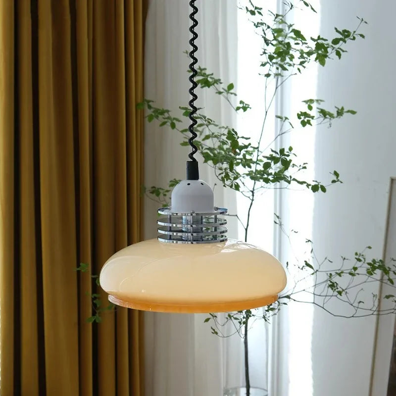suspension en verre rétro rétractable pour décoration intérieure - vue 5 sur 7