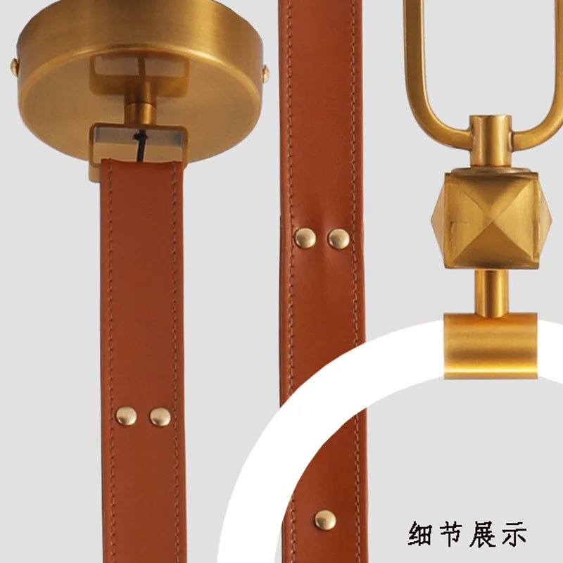 plafonnier à anneau simple design nordique lumineux suspendu intérieur - vue 4 sur 7