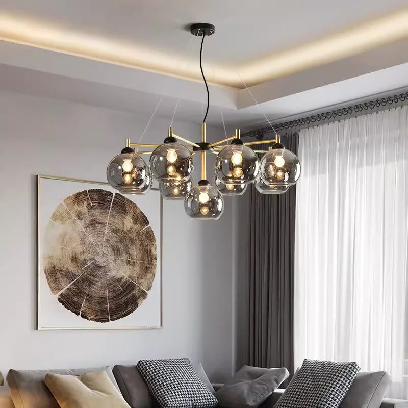 lustre moderne led pour éclairage intérieur suspendu