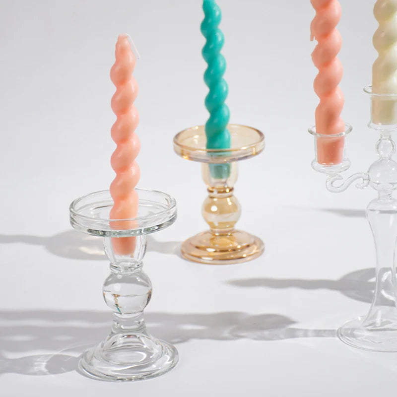 bougeoir en verre pour bougie chauffe-plat décoratif outdoor