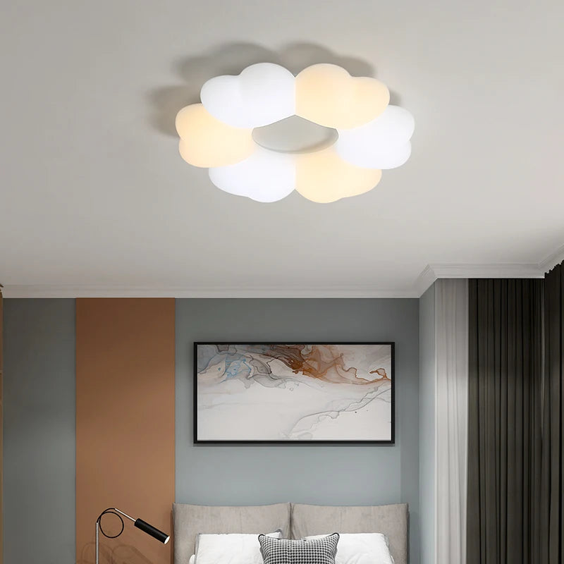 lustre à pétales nordique romantique pour une ambiance chaleureuse - vue 4 sur 10