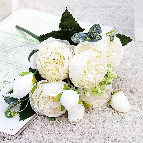 petit bouquet de fleurs artificielles pour décorations printanières et festives - vue 23 sur 34