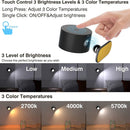 applique murale led rechargeable usb rotation 360° boule magnétique dimmable tactile