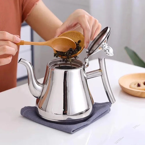 bouilloire inox avec infuseur amovible tous feux 2l