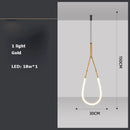 lustre en art déco design suspendu en led