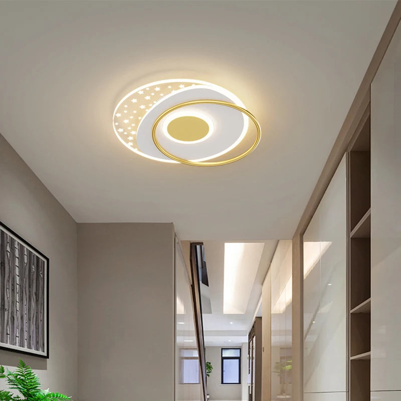 plafonnier moderne en fer forgé avec design géométrique créatif - vue 5 sur 12