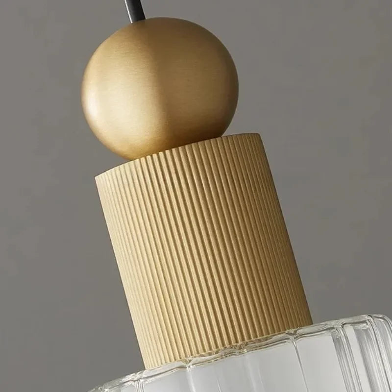 suspension en laiton doré pour décoration moderne et élégante - vue 6 sur 8