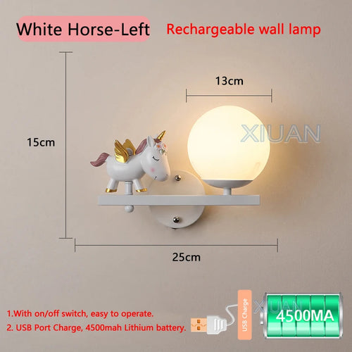 applique murale rechargeable en résine pour chambre d'enfant décorative - vue 18 sur 22