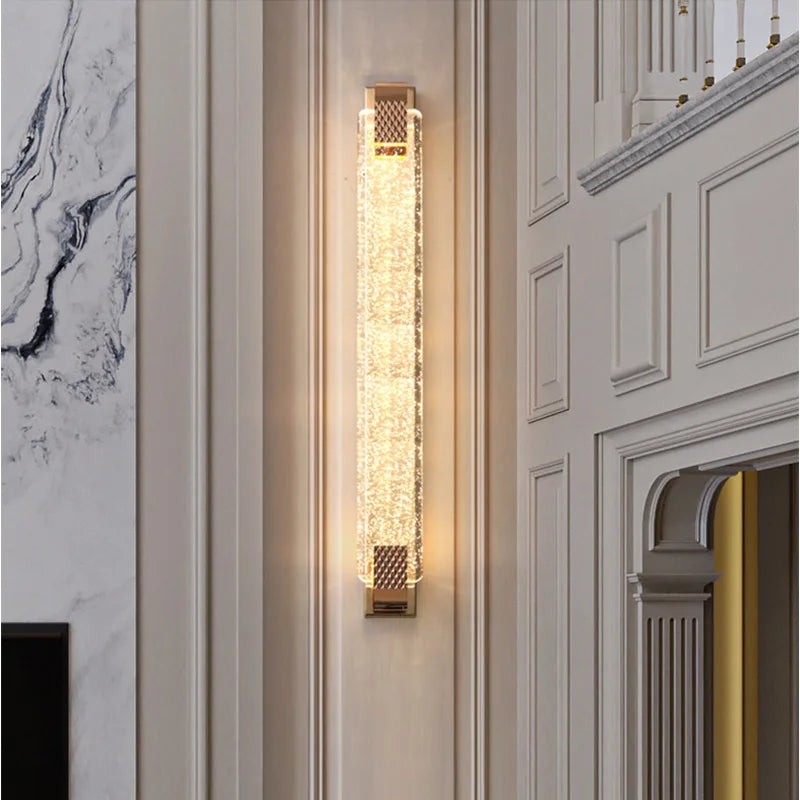 applique murale led bulle cristal moderne luxe décoration - vue 6 sur 16