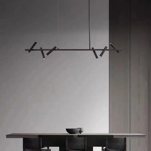 lustre led rotatif minimaliste hauteur réglable - vue 3 sur 10