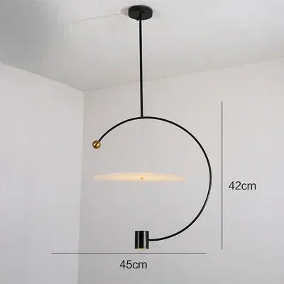 lustre nordique minimaliste en acrylique pour décoration moderne