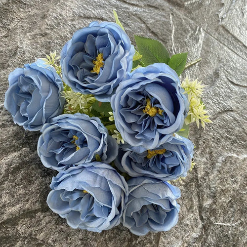 bouquet de roses en soie pour mariage et décoration intérieure - vue 17 sur 19