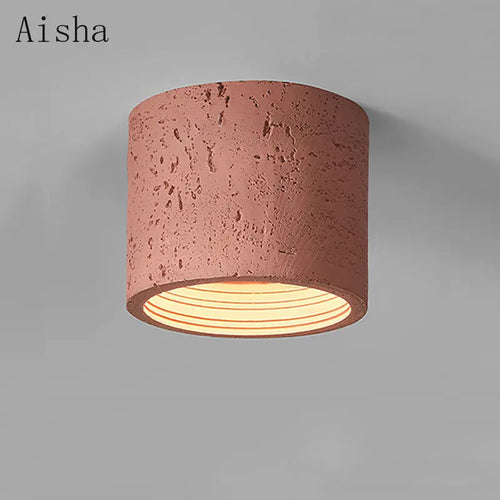 Spot Wabi-sabi résine LED nordique salon couloir pour la maison salon cuisine Downlight décoration - vue 3 sur 16