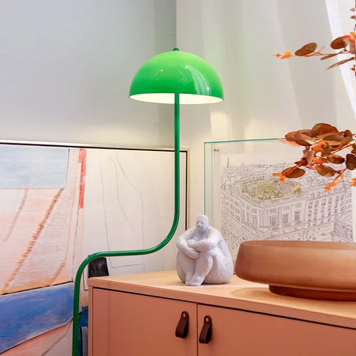 lampe à poser design en forme de germe de soja en verre - vue 4 sur 10