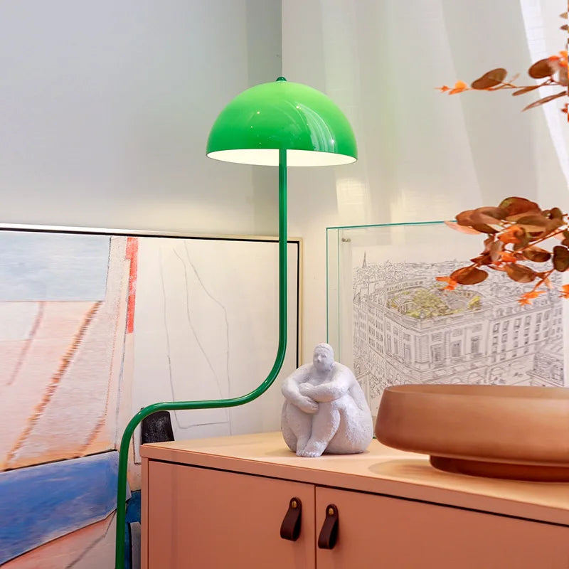 lampe à poser design en forme de germe de soja en verre