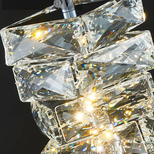 plafonnier moderne en cristal k9 pour décoration intérieure luxe - vue 7 sur 12