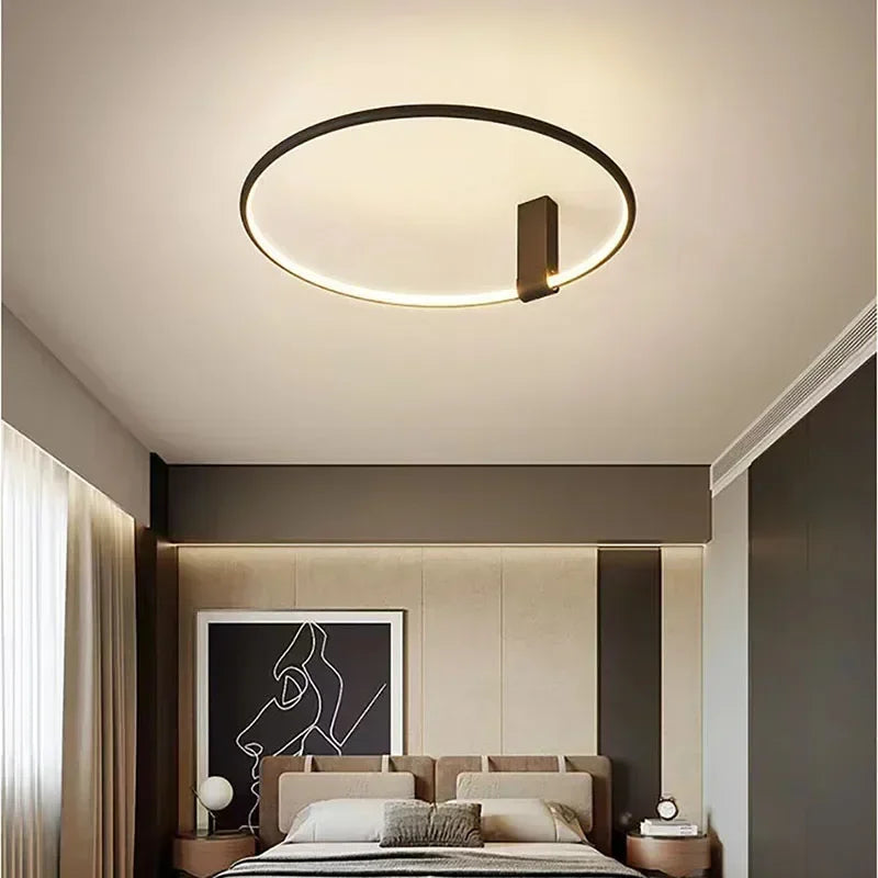 Plafond moderne à LEDs lumière pour chambre salon salle à manger étude rotatif Lustre décoration de la maison luminaire Lustre