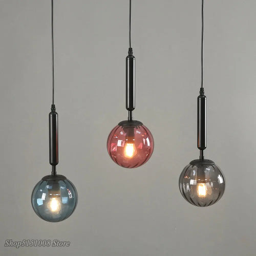 suspension moderne en verre pour décoration intérieure élégante - vue 7 sur 24