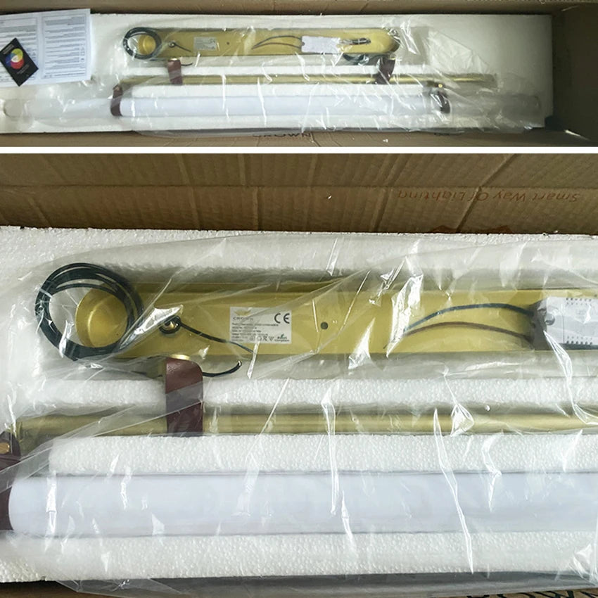 Lustre minimaliste bande led style tube lustre luminaire - vue 6 sur 10
