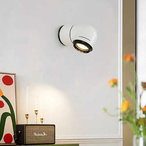 Applique spot LED créative blanc rouge PVC 4000K pour chambre salon allée escaliers - vue 3 sur 8
