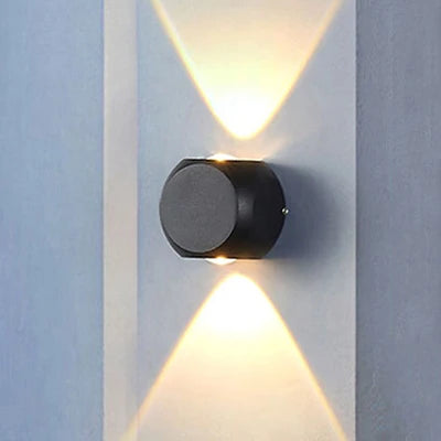 applique murale led hémisphère quatre côtés pour extérieur et balcon - vue 8 sur 8