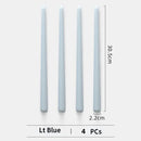 lot de 4 bougies coniques non parfumées pour décoration festive