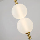 lustre nordique en verre et métal pour diverses utilisations avec cordon réglable
